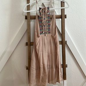 Cream Mini Dress